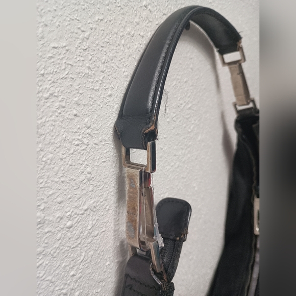 Gucci Shoulder Bag Nylon Leather Half Moon - Picture 7 of 15